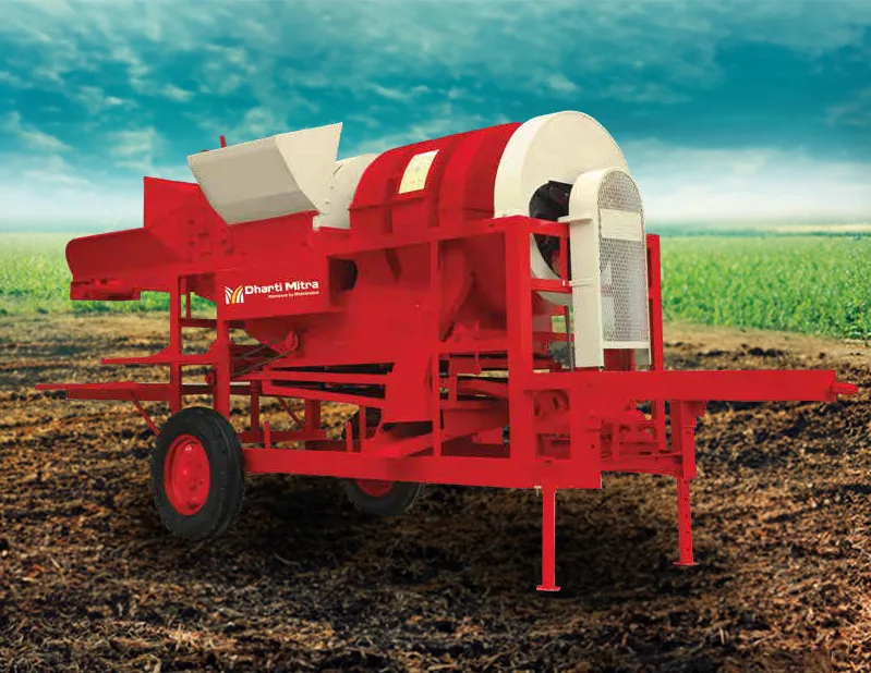 Trilladora multicultivo de trigo Dharti Mitra de Mahindra (modelo Haba Daba Hopper)